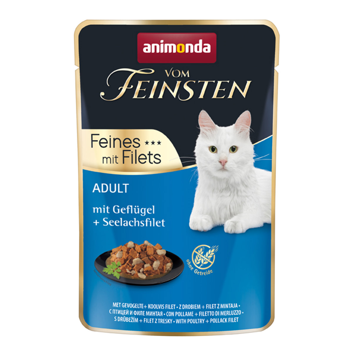 Animonda Vom Feinsten Adult jemné filety z drůbežího masa a tresky tmavé 18x85g