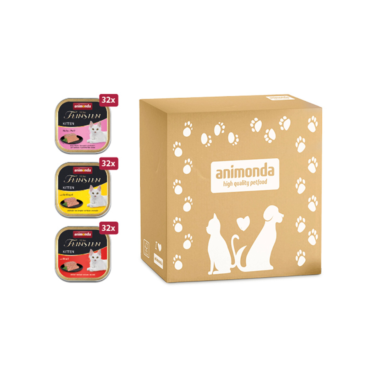 Animonda Vom Feinsten Kitten megapack 3 × 32 × 100 g