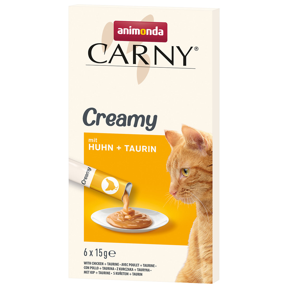 animonda Carny Adult Creamy kuře + taurin 6 × 15 g