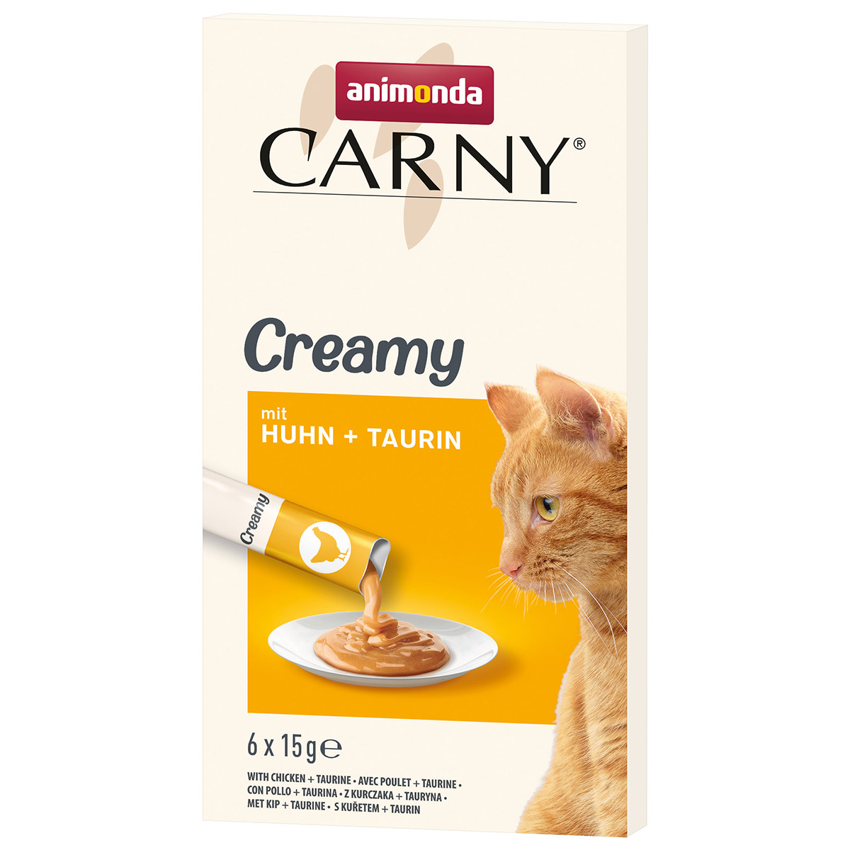 animonda Carny Adult Creamy mit Huhn + Taurin 30x15g