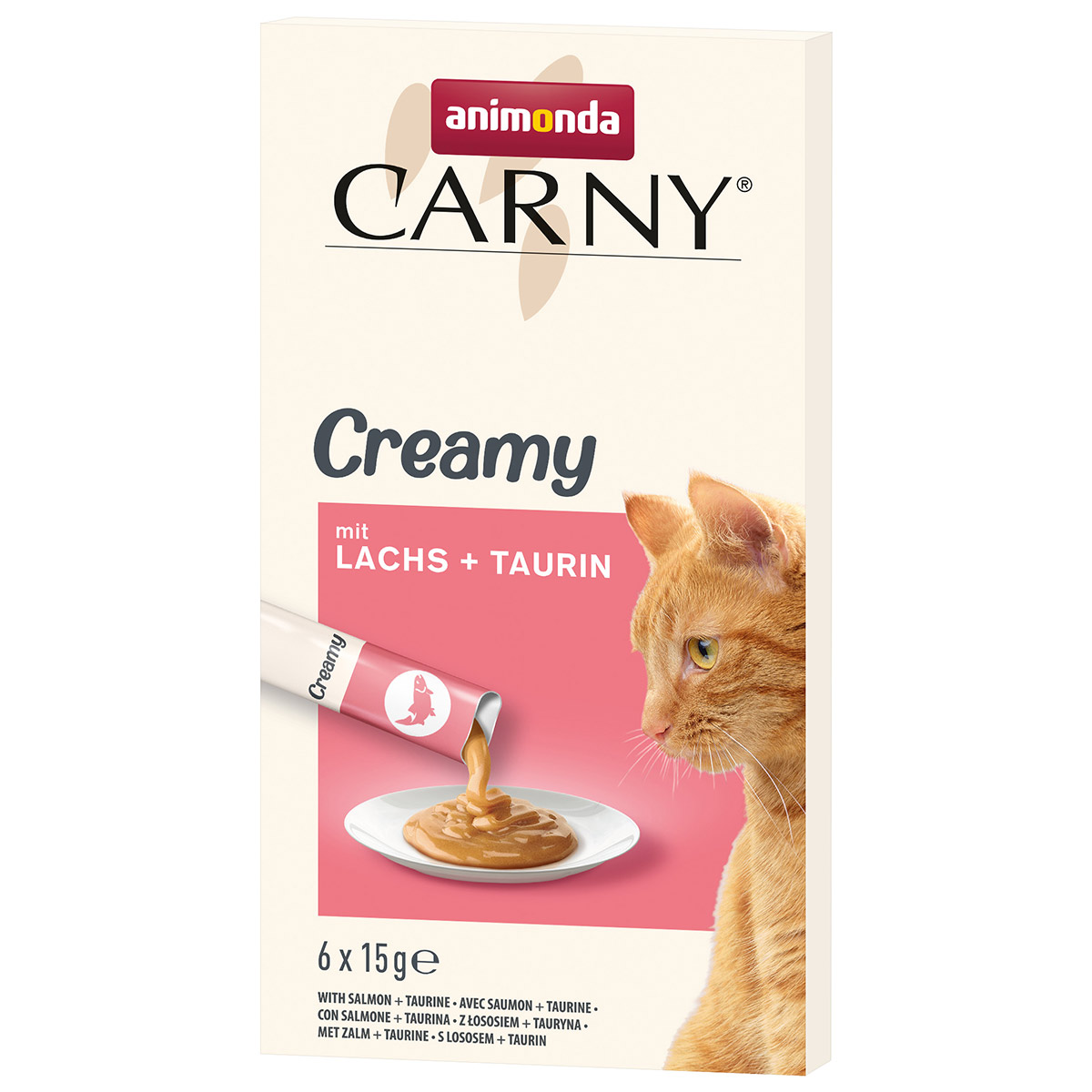 animonda Carny Adult Creamy losos + taurin 30 × 15 g