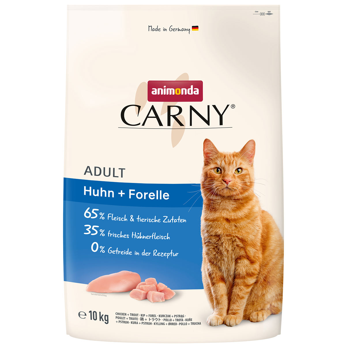 animonda Carny Adult kuře a pstruh 10 kg