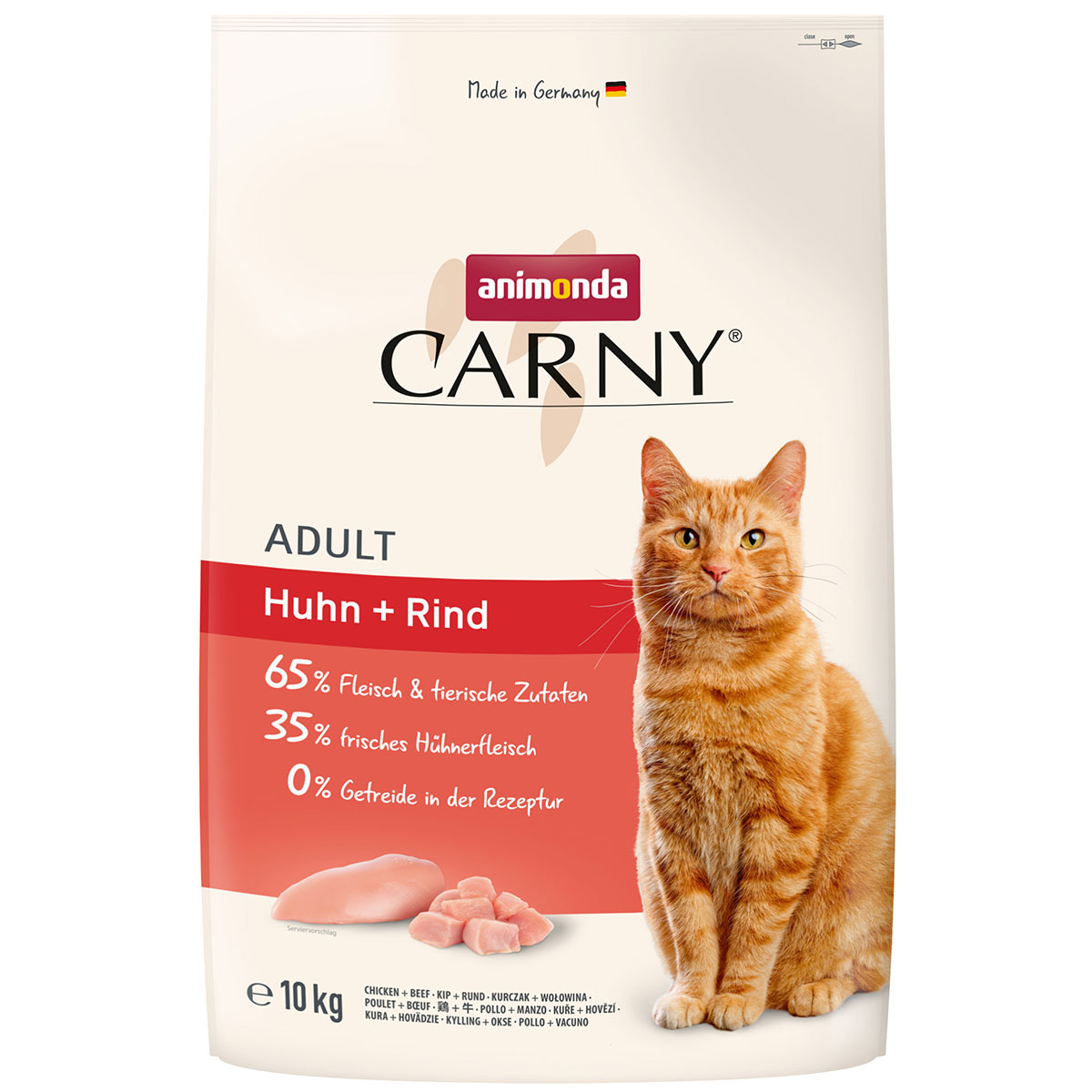 animonda Carny Adult kuře a hovězí 10 kg