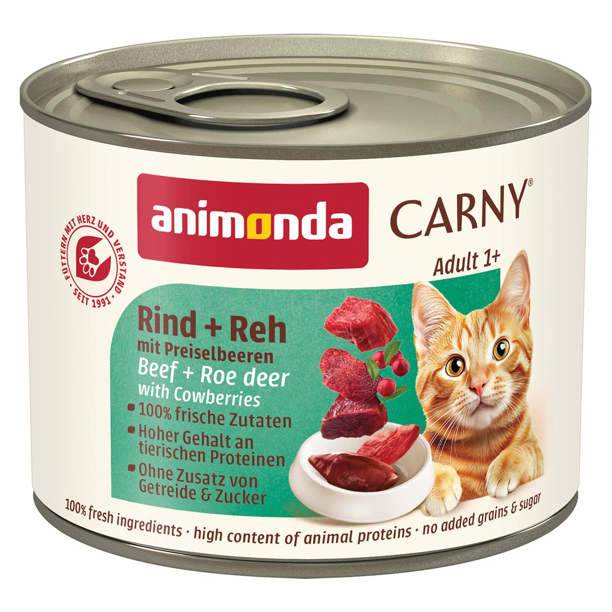 animonda Carny Adult Rind, Reh und Preiselbeeren