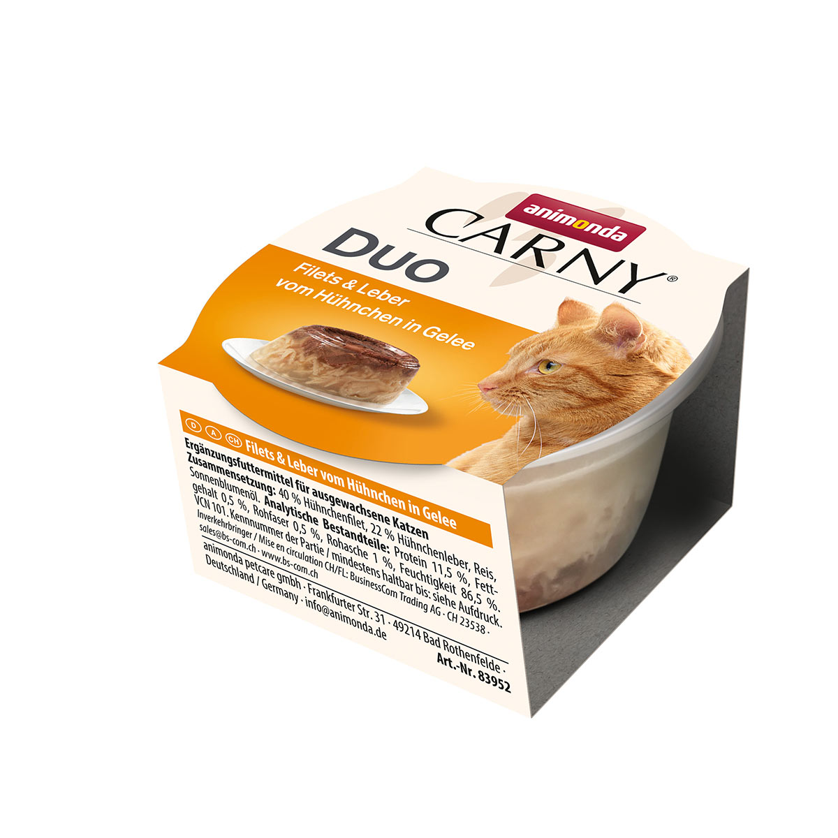 animonda Carny Duo kuřecí filety a játra v želé 6× 70 g