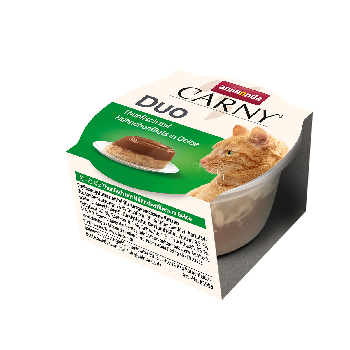 animonda Carny Duo tuňák s kuřecími filety v želé 24× 70 g