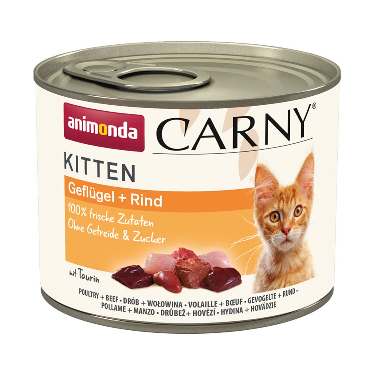 Levně animonda Carny Kitten drůbeží + hovězí maso 24 × 200 g