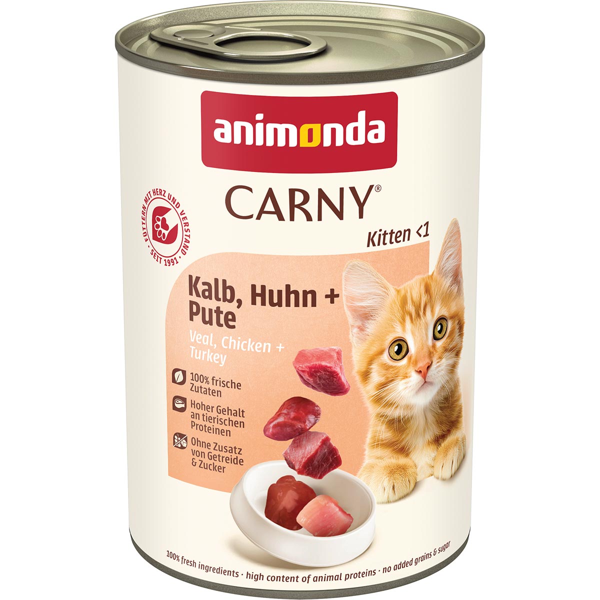 animonda Carny Kitten Kalb, Huhn + Pute