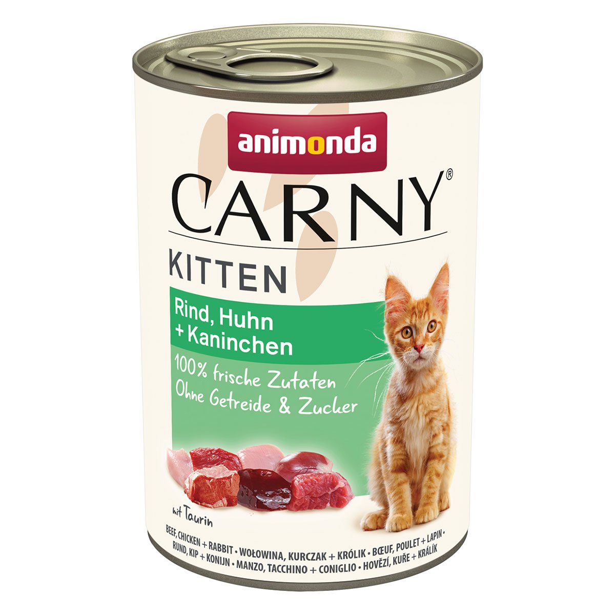 animonda Carny Kitten Rind, Huhn + Kaninchen 12x400g