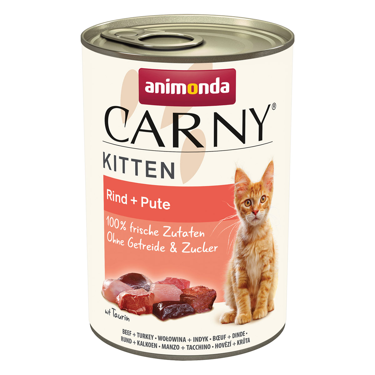 animonda Carny Kitten hovězí + krůtí maso 12 × 400 g