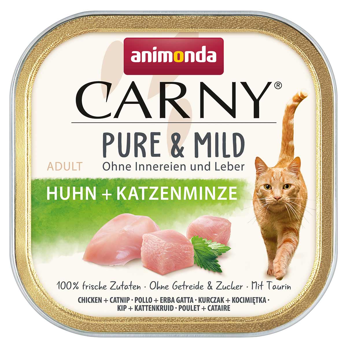 animonda Carny Pure & Mild Adult Huhn + Katzenminze 32x100g