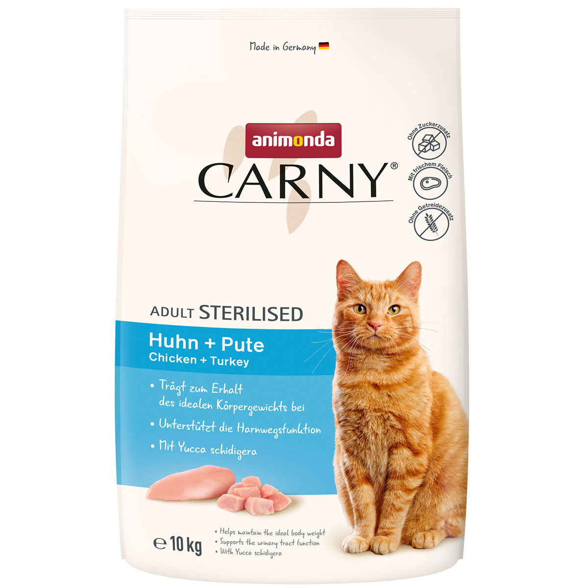 animonda Carny Adult Sterilised Kuře + Krůta 10 kg
