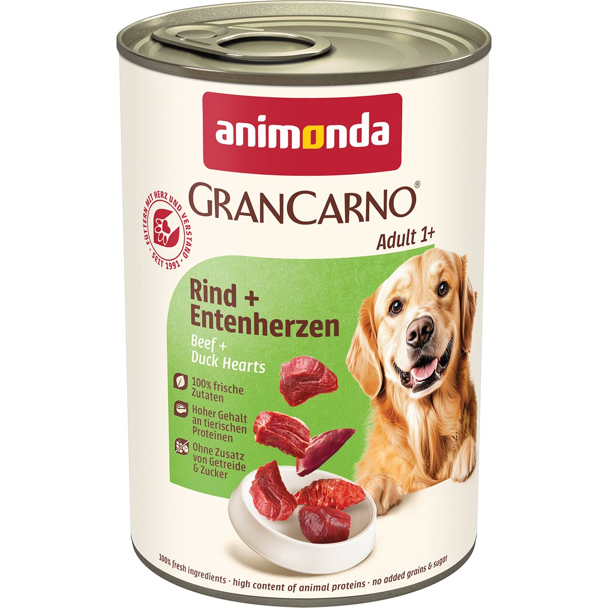 animonda GranCarno Adult Rind und Entenherzen