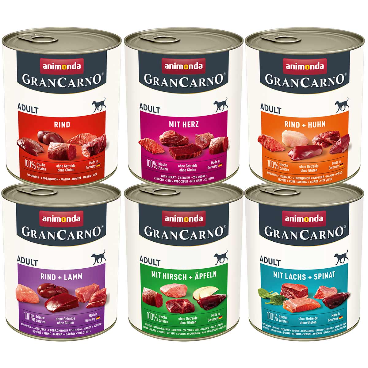 animonda GranCarno Herzhafte Variation II 6 × 800 g