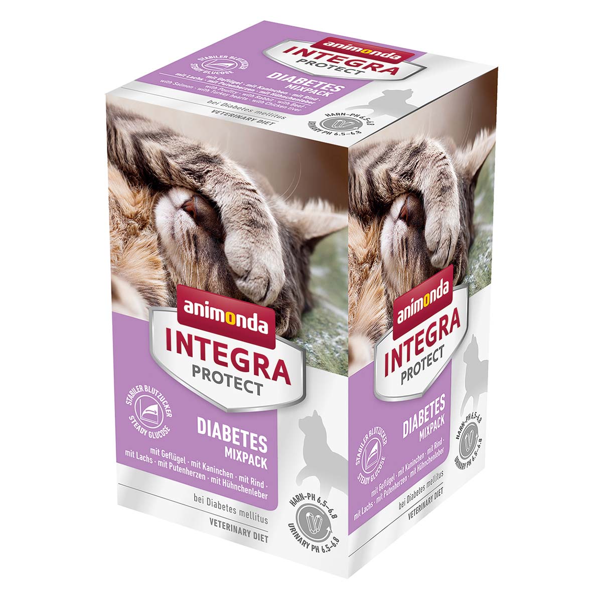 INTEGRA PROTECT Adult Diabetes, kombinované balení, 6× 100 g