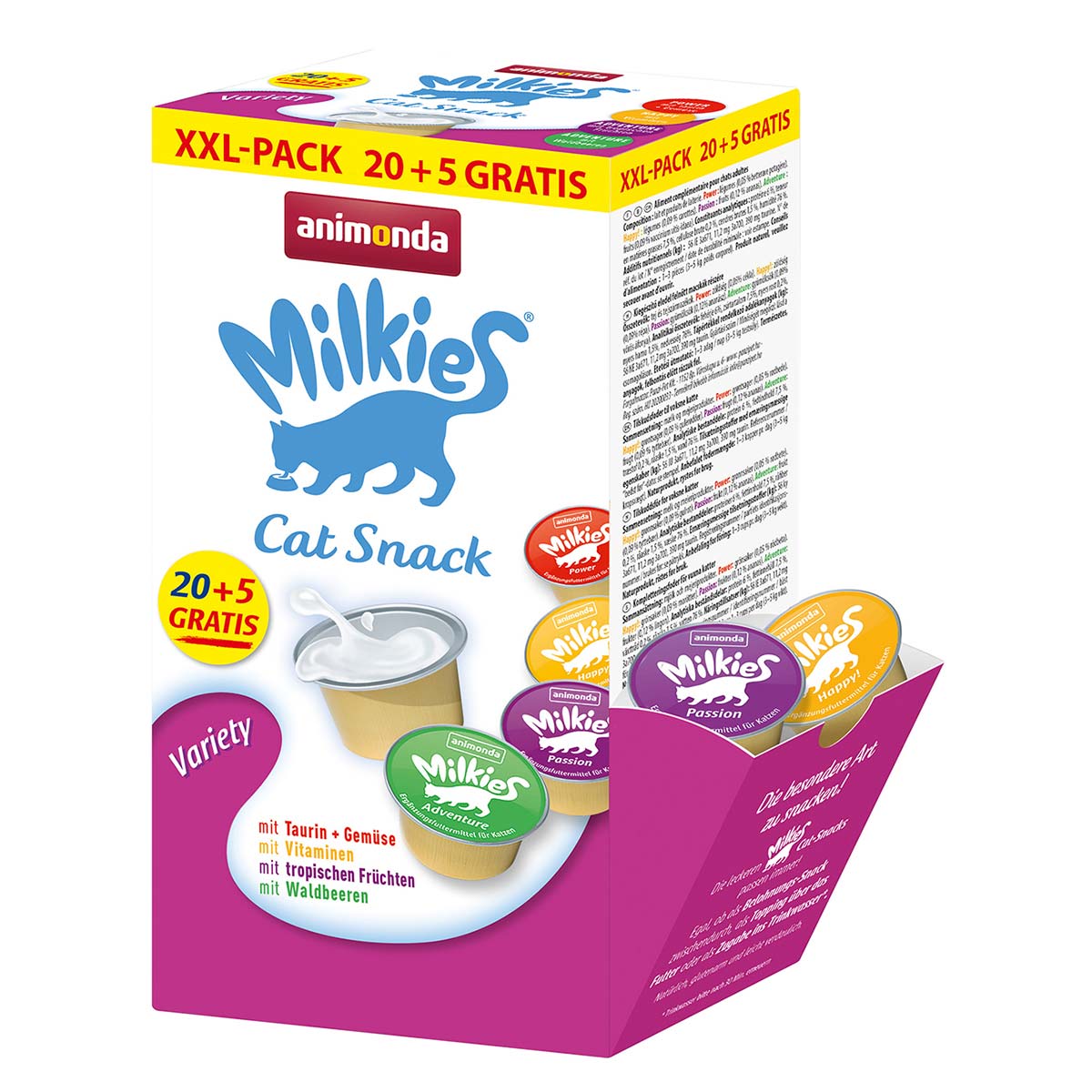 animonda Milkies Variety Cups 20+5 gratis 25x15g