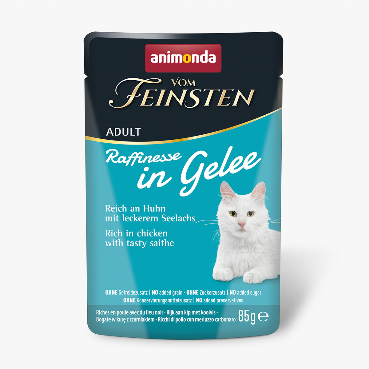 animonda vom Feinsten Raffinesse Gelee Huhn und Seelachs
