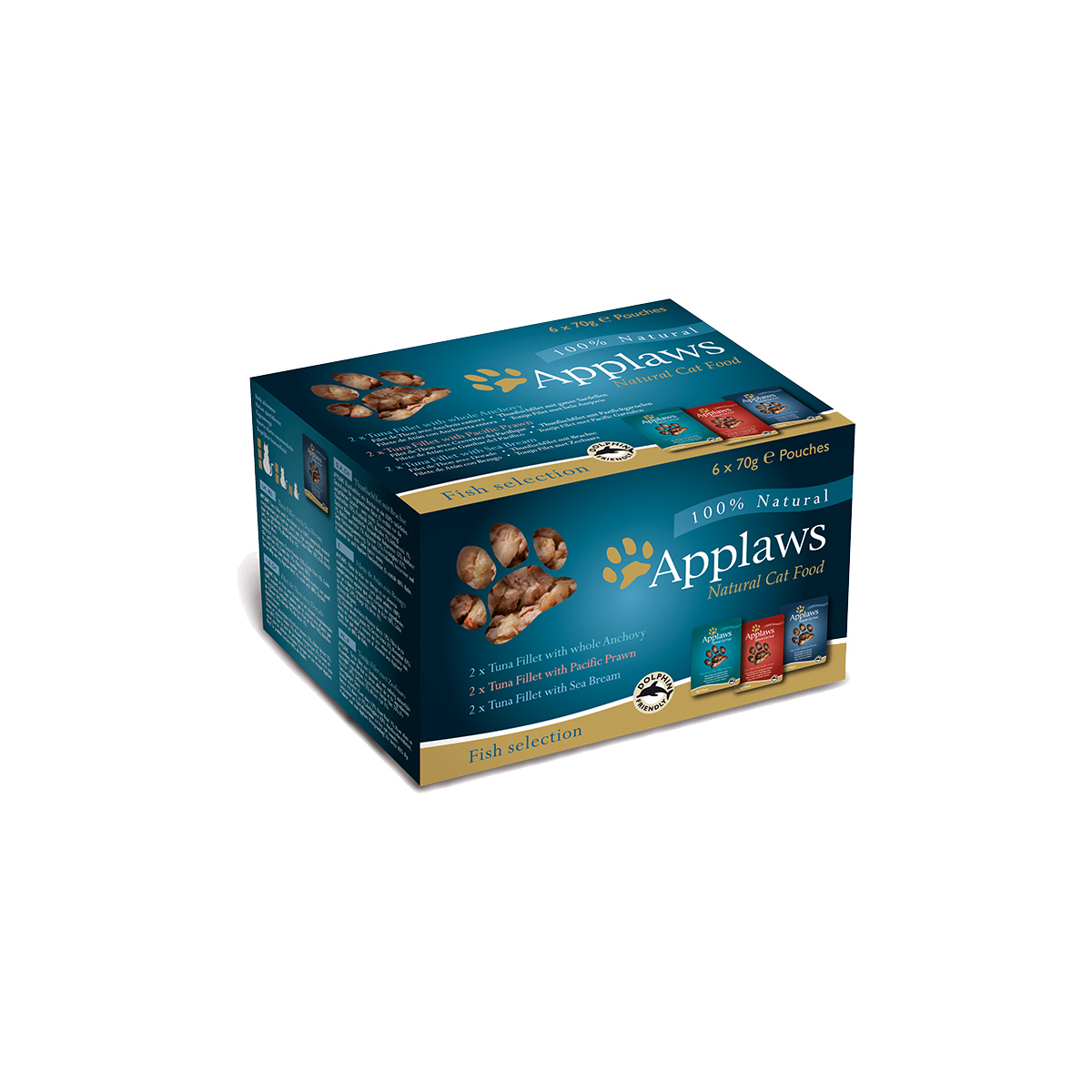 Applaws Cat PB Mix Pack ryba 12× 70 g