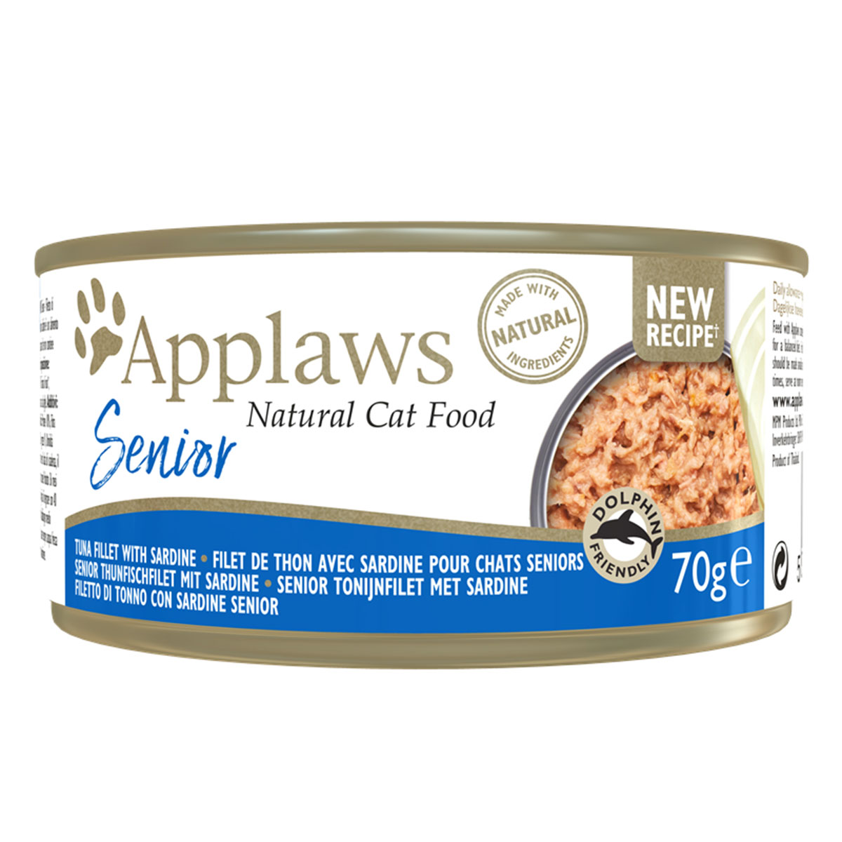 Applaws Cat Senior s tuňákem a sardinkami v želé 24× 70 g
