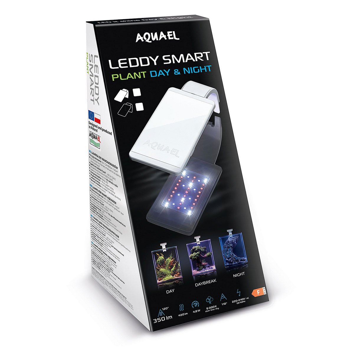 Aquael Leddy Smart 4,8W Plant Tag &amp; Nacht schwarz