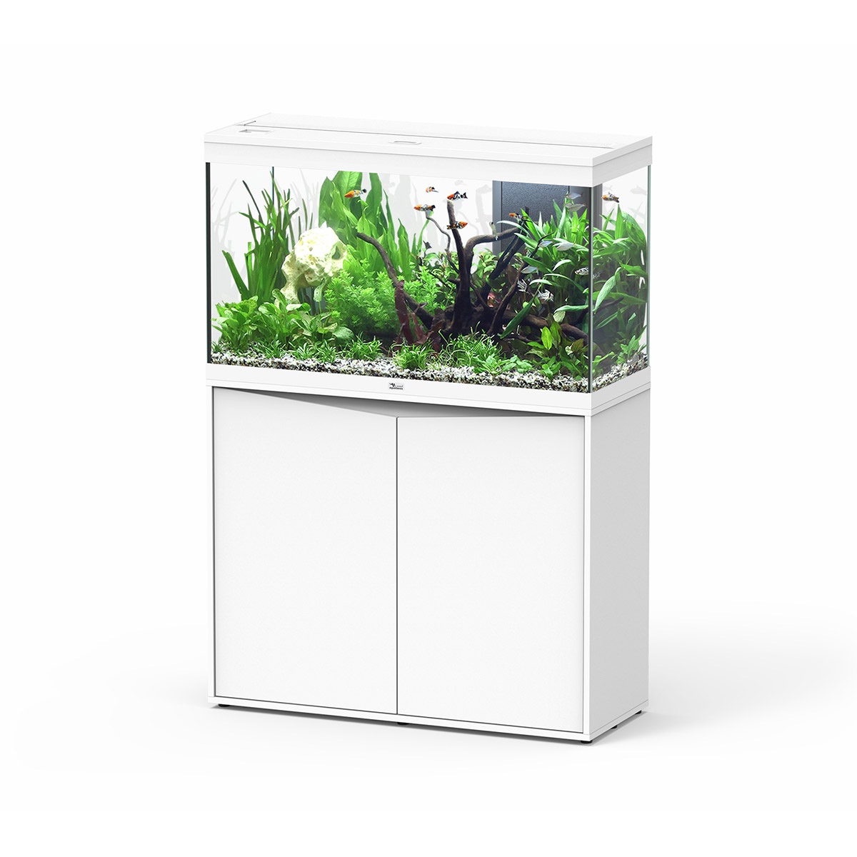 Aquatlantis Aquariumkombination Splendid 200l – 100×40 cm Piano Weiß