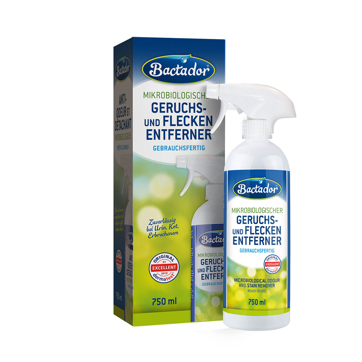 Bactador odstraňovač zápachu a skvrn ve spreji 750 ml