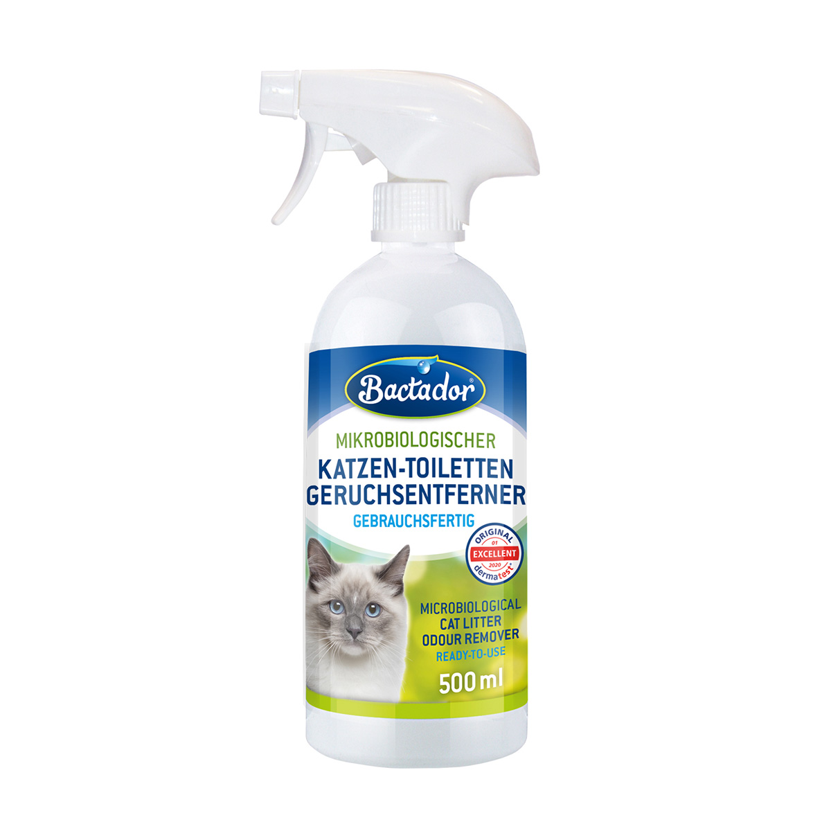 Bactador toalety pro kočky – sprej pro odstranění zápachu 500 ml