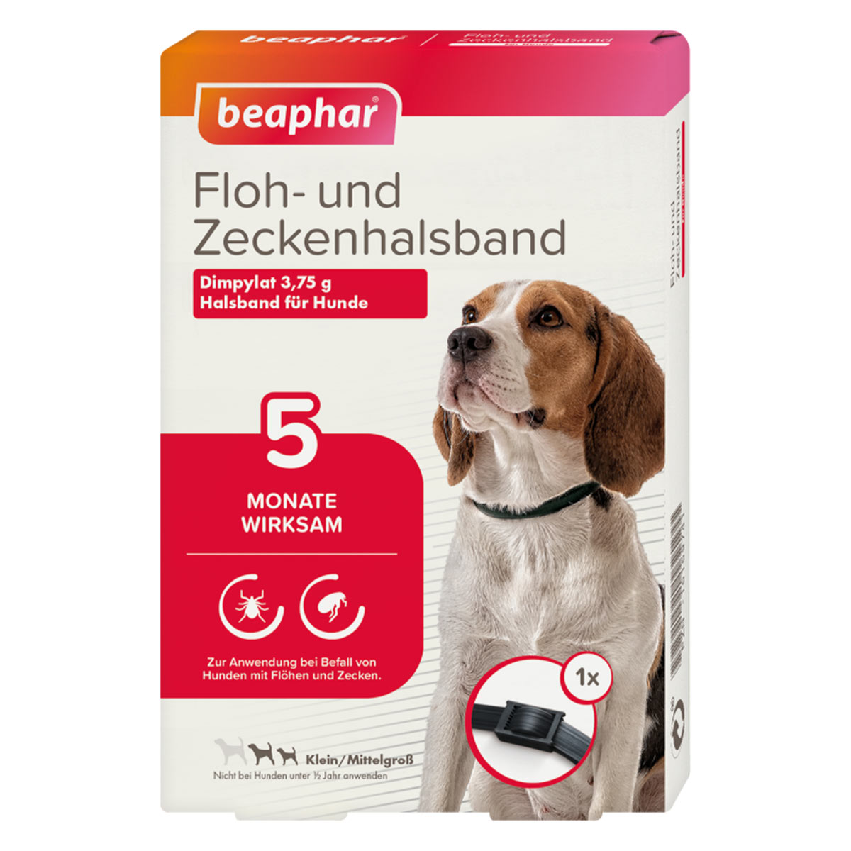 beaphar Floh- und Zeckenhalsband für Hunde 60 cm
