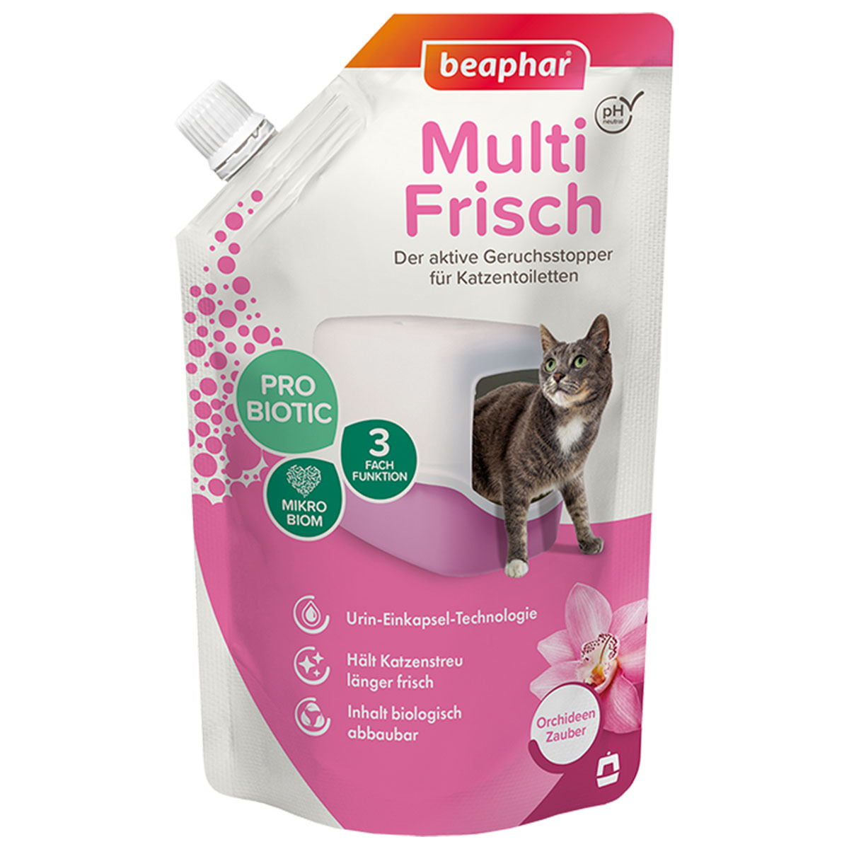 Beaphar Multi-Frisch na toalety pro kočky, 400 g Orchidej