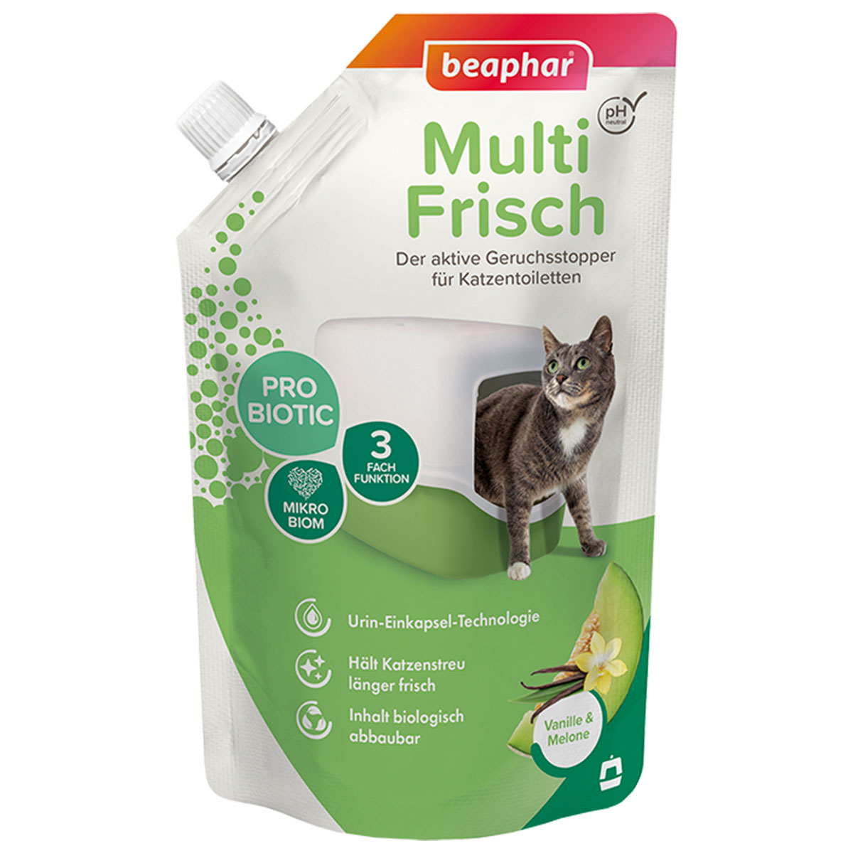 beaphar Multi-Frisch für Katzentoiletten 400g Vanille & Melone