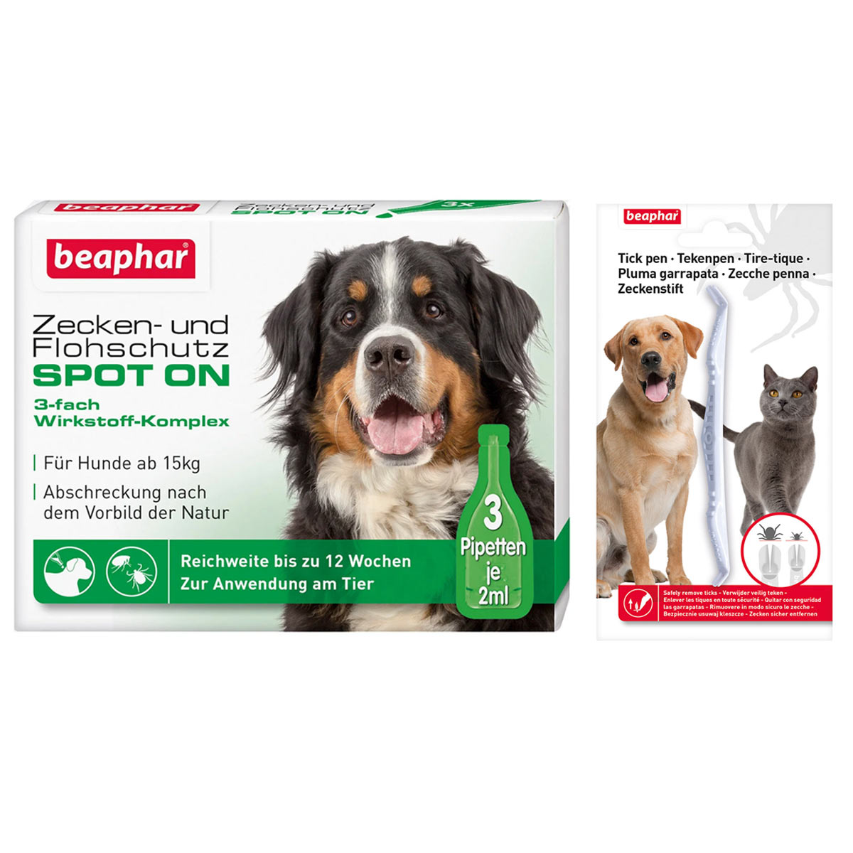beaphar Spot On Tropfen für große Hunde + Zeckenstift gratis