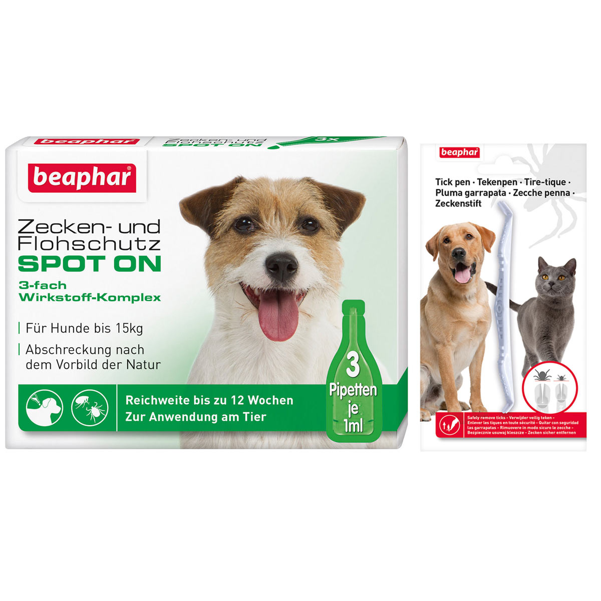 beaphar Spot On Tropfen für kleine Hunde + Zeckenstift gratis