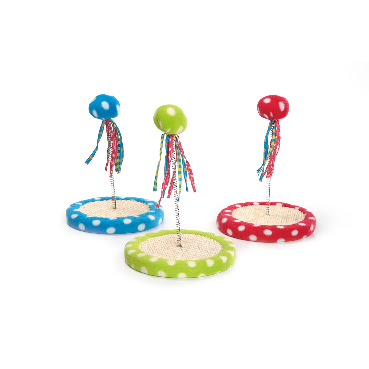 Beeztees Petti Spielball mit Feder sortiert 18,5×26 cm