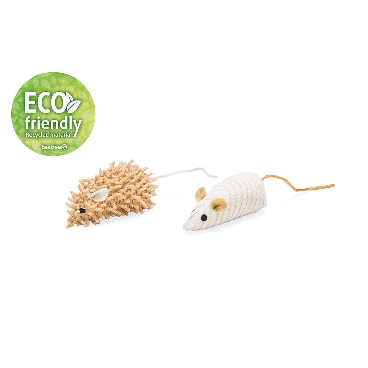 Beeztees Katzenspielzeug Eco Maus Seerp 2 Stück