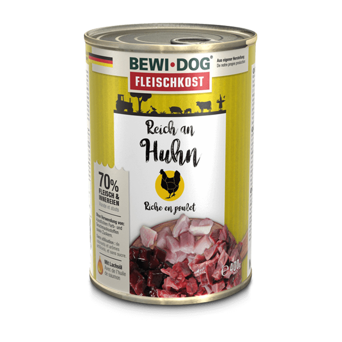 Levně Bewi Dog – masitá strava s vysokým obsahem kuřecího masa 6 × 400 g