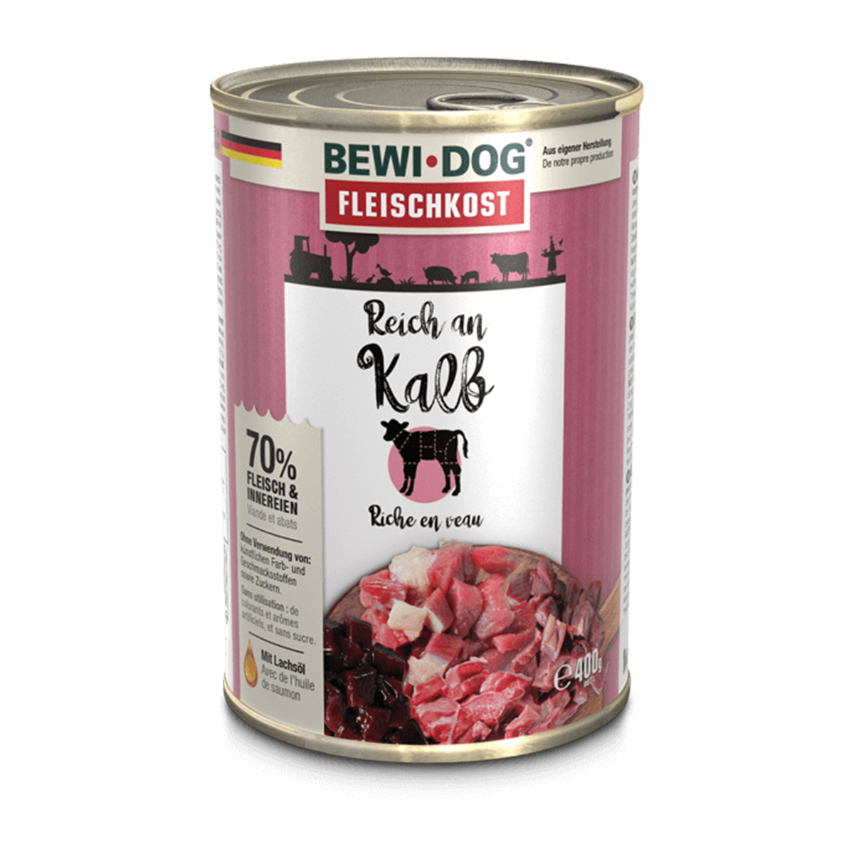 Levně Bewi Dog – masitá strava s vysokým obsahem telecího masa 6 × 400 g
