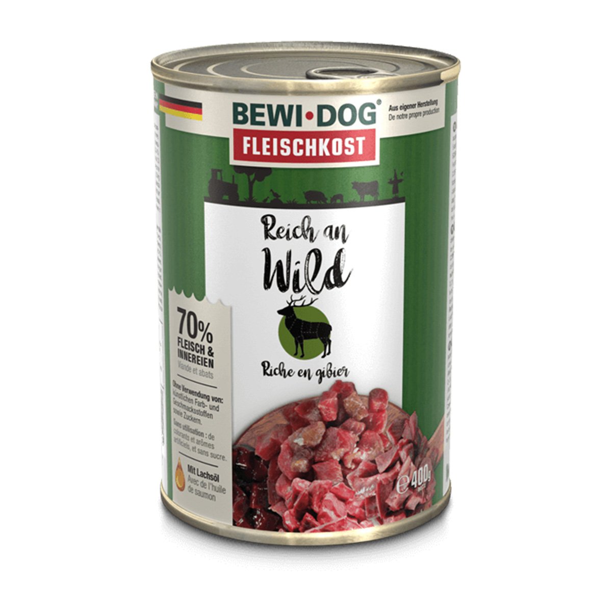 Bewi Dog – masitá strava s vysokým obsahem zvěřiny 6 × 400 g