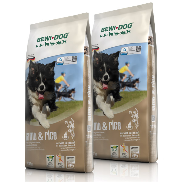 BEWI DOG jehněčí s rýží 2 × 12,5 kg