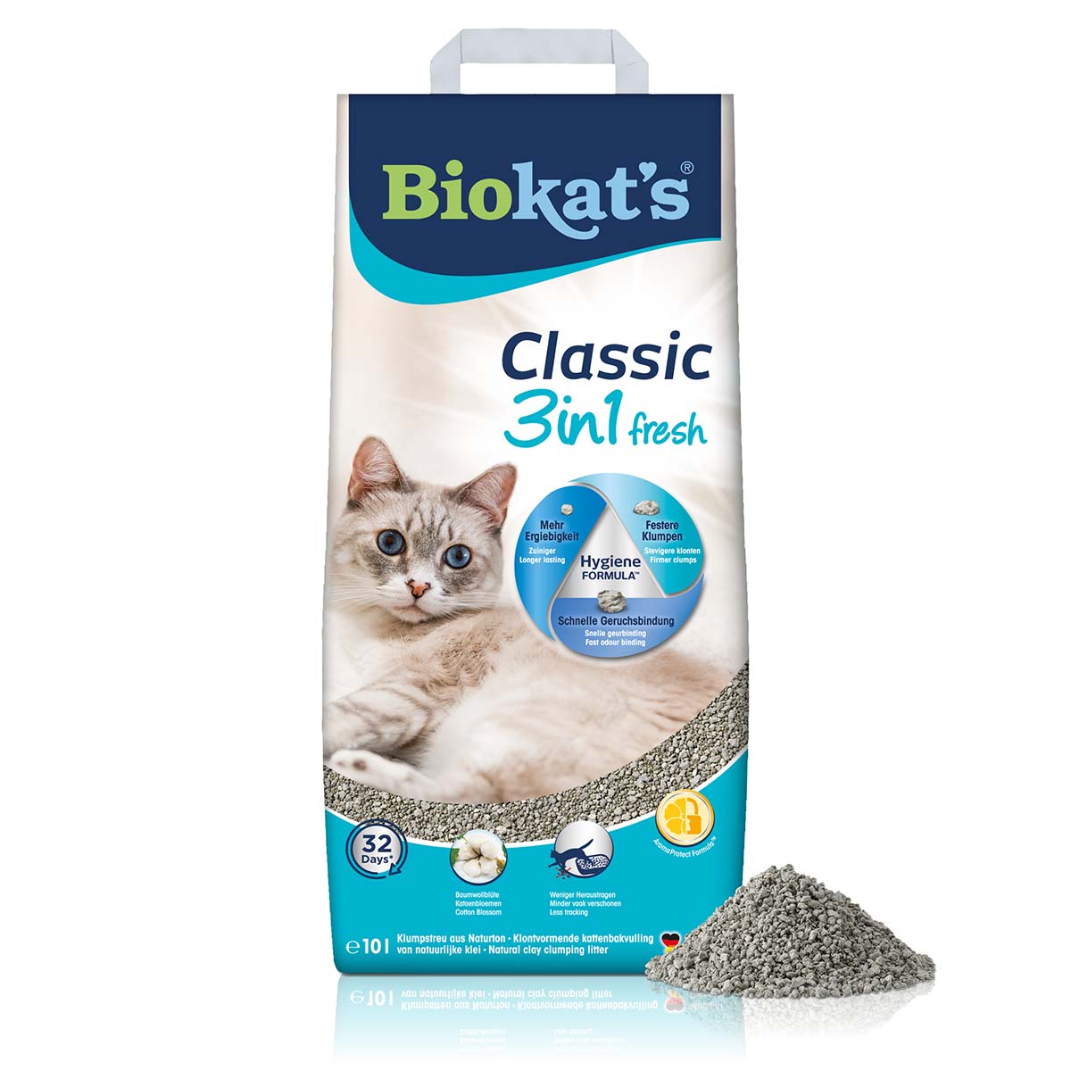 Biokat’s Classic Fresh 3in1 Cotton Blossom Papier 10l