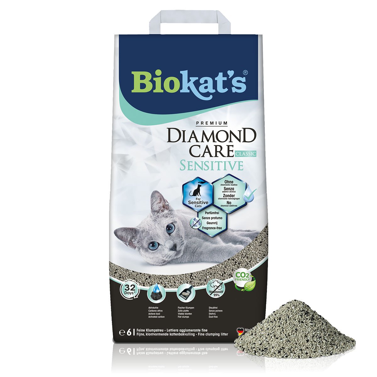 Levně Biokat's Diamond Care Sensitive Classic 6L