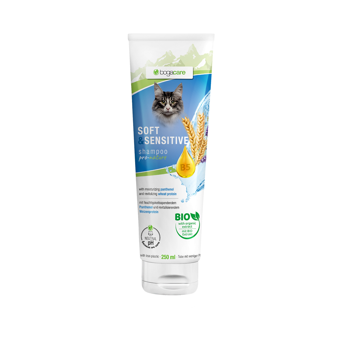 bogacare šampon Soft & Sensitive pro kočky 250 ml