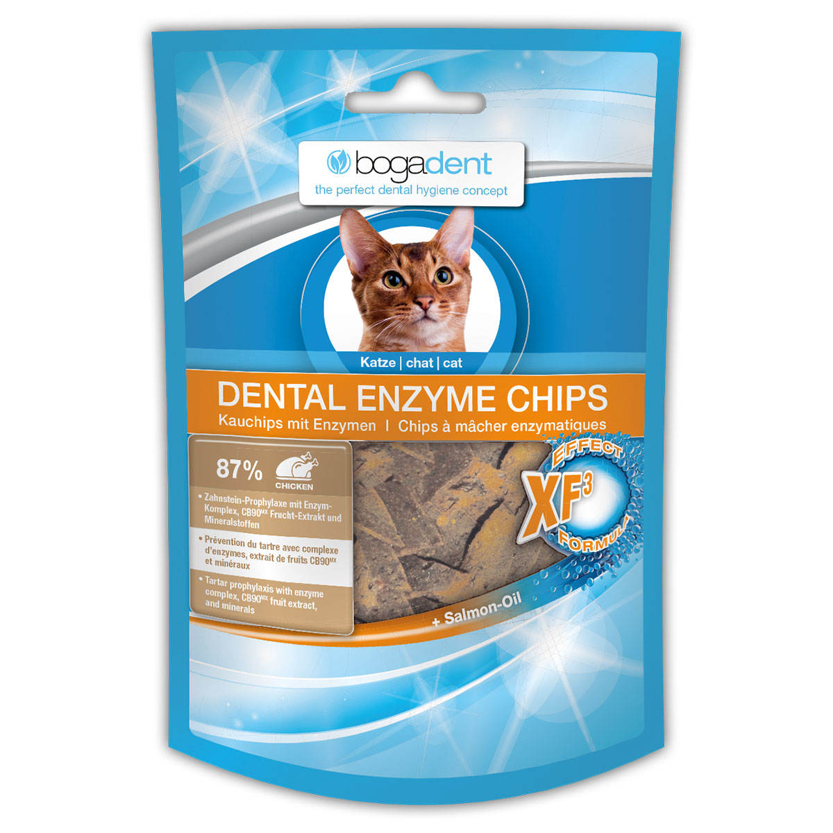 bogadent DENTAL ENZYME CHIPS CHICKEN krmivo pro kočky 50 g