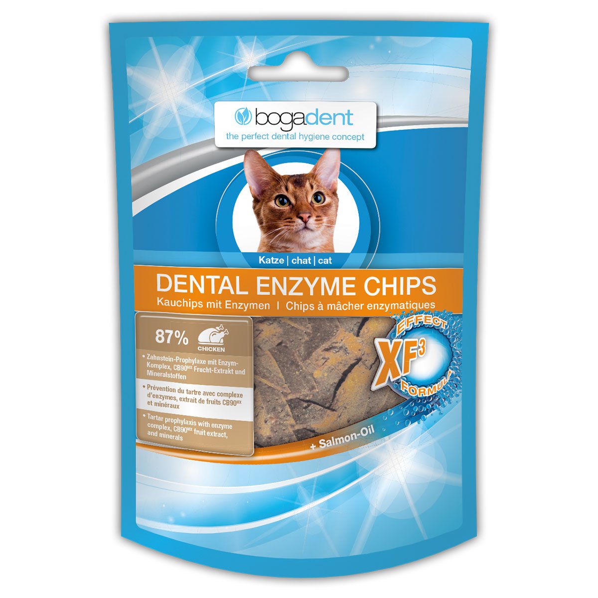 bogadent DENTAL ENZYME CHIPS CHICKEN Katze 4x50g