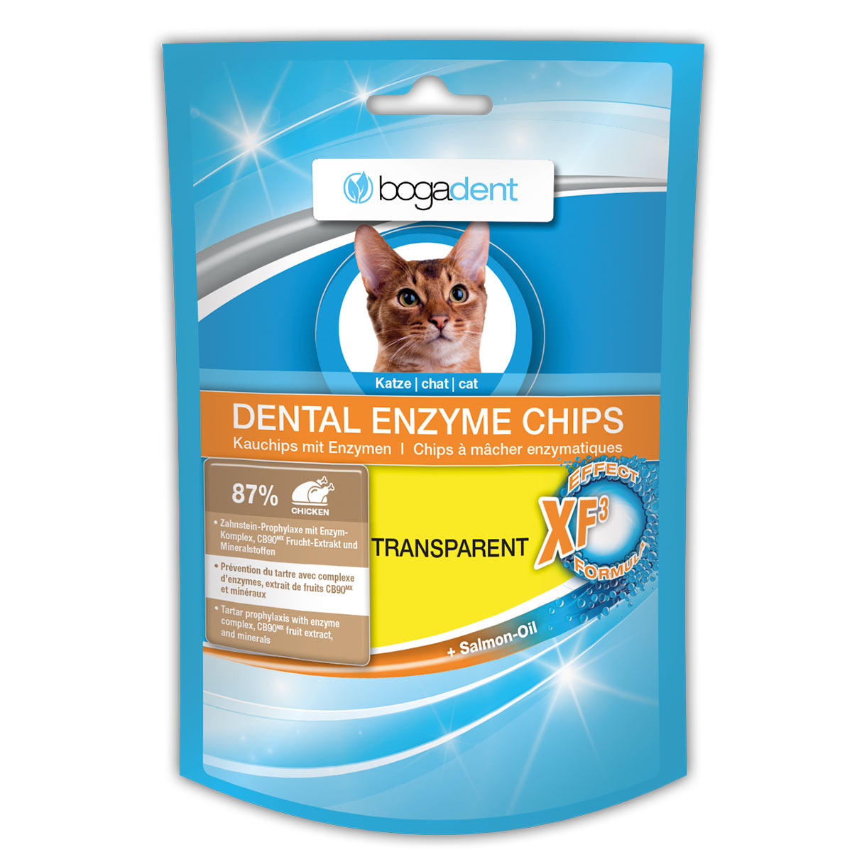 bogadent DENTAL ENZYME CHIPS CHICKEN Katze 4x50g bogadent DENTAL ENZYME CHIPS CHICKEN Katze 4x50g