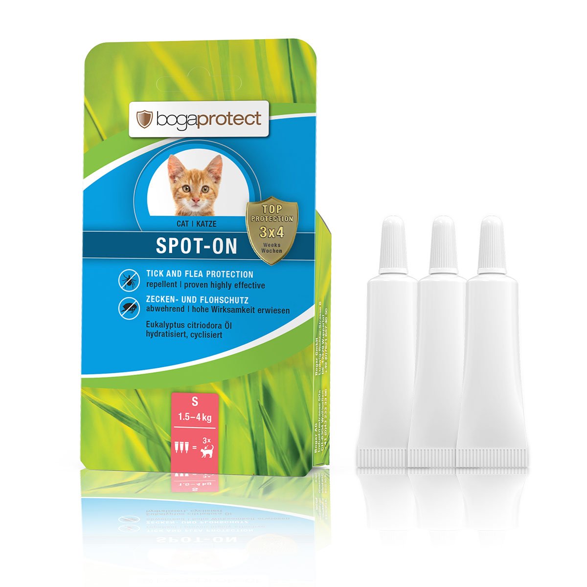 bogaprotect Spot-On Katze S 3×0,7ml