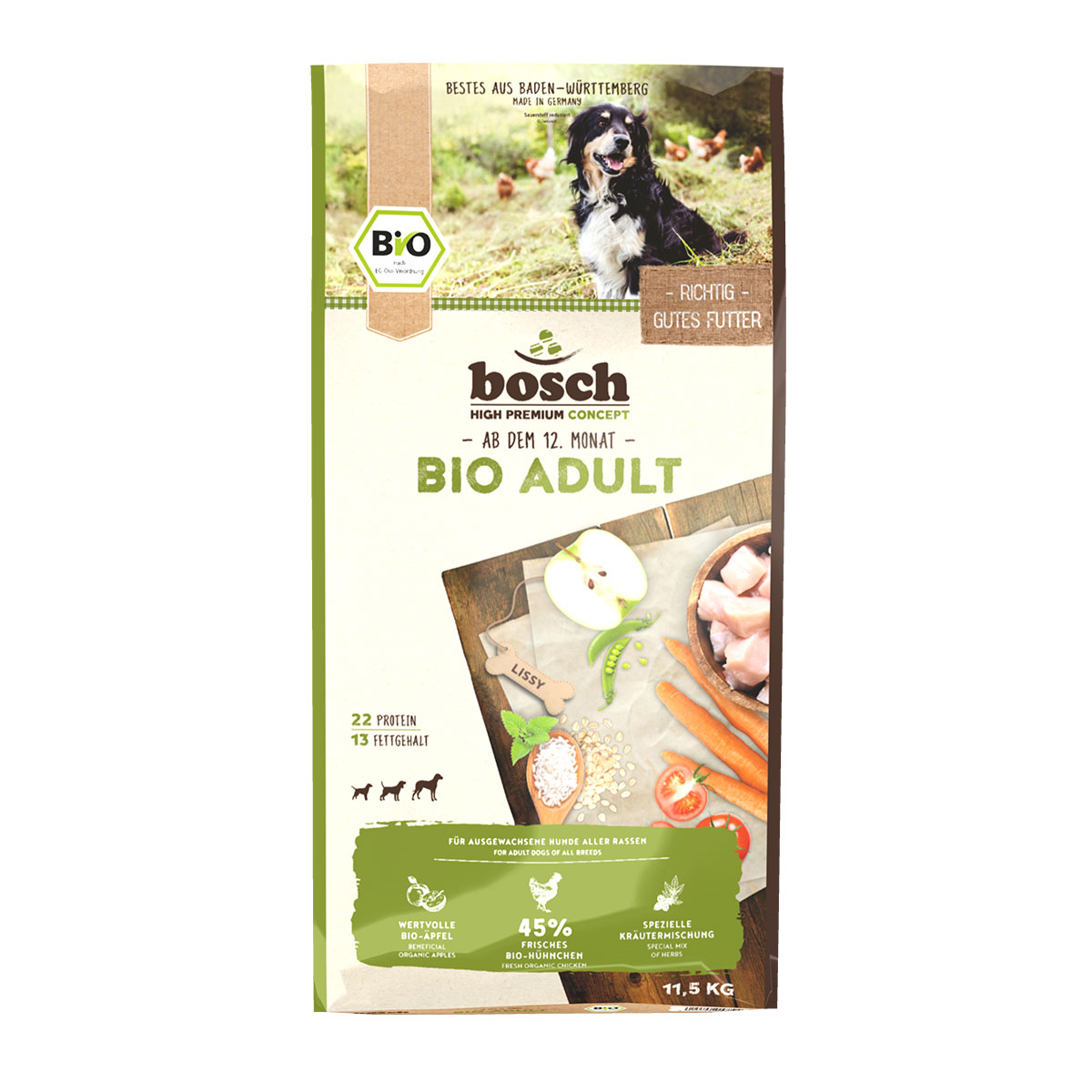 Levně Bosch BIO Adult 2 × 11,5 kg