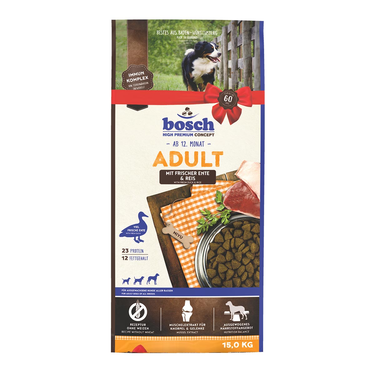 Levně Bosch HPC Adult kachna a rýže 15 kg