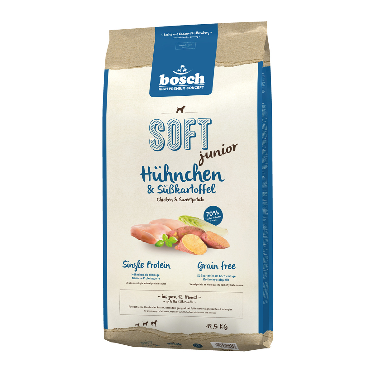 Levně Bosch HPC Soft Junior s kuřecím masem a sladkými bramborami 12,5 kg