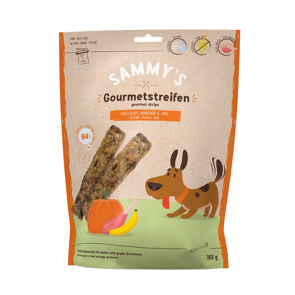 Sammy’s Gourmetstreifen kuře a kachna 180 g