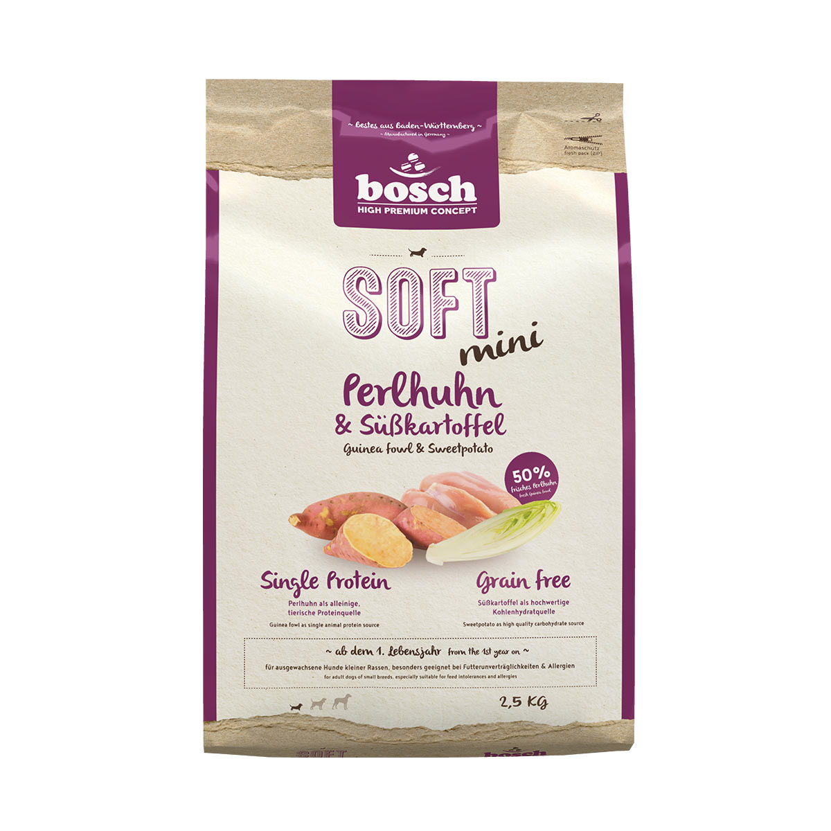 Levně Bosch SOFT Mini, Perlička a batáty 2,5 kg